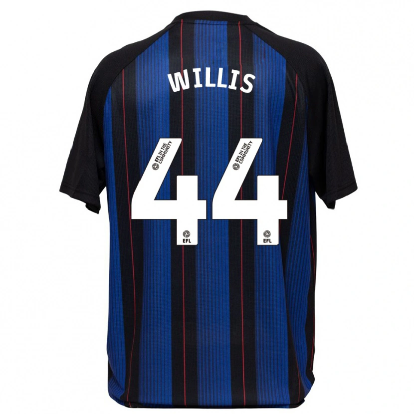 Danxen Hombre Camiseta Pharrell Willis #44 Azul Negro 2ª Equipación 2025/26 La Camisa México
