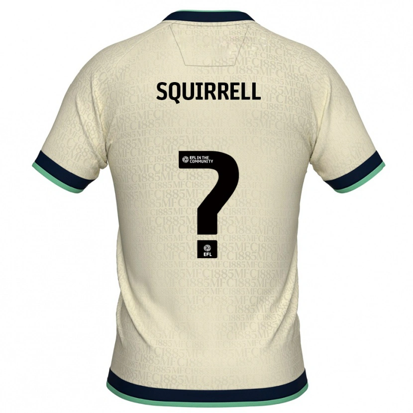 Danxen Hombre Camiseta Emma Squirrell #0 Champán Azul Marino 2ª Equipación 2025/26 La Camisa México