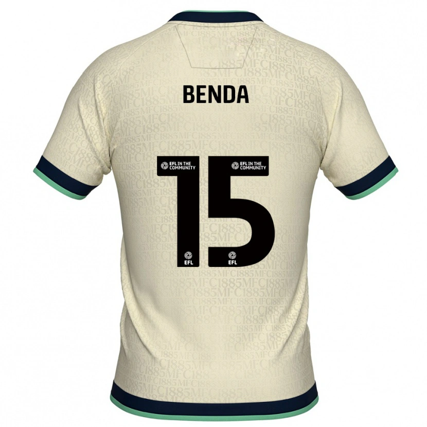Danxen Hombre Camiseta Steven Benda #15 Champán Azul Marino 2ª Equipación 2025/26 La Camisa México
