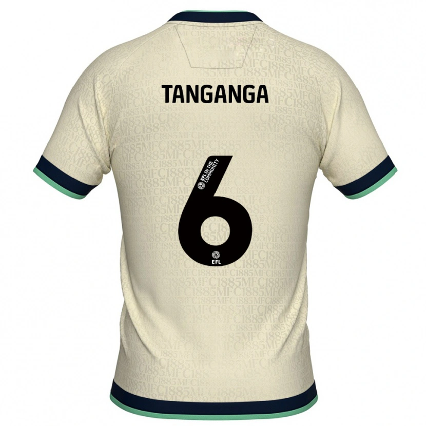 Danxen Hombre Camiseta Japhet Tanganga #6 Champán Azul Marino 2ª Equipación 2025/26 La Camisa México