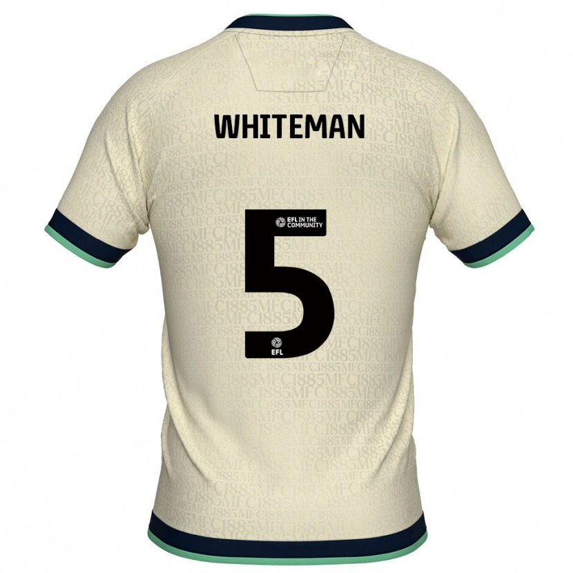 Danxen Hombre Camiseta Harvey Whiteman #5 Champán Azul Marino 2ª Equipación 2025/26 La Camisa México