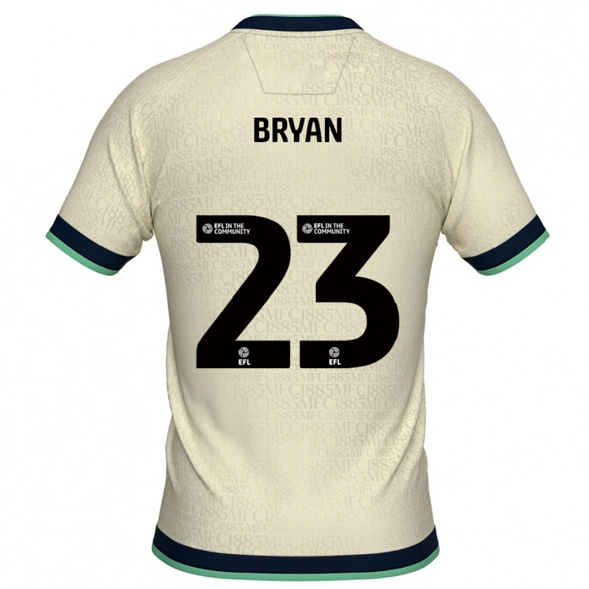 Danxen Hombre Camiseta Joe Bryan #23 Champán Azul Marino 2ª Equipación 2025/26 La Camisa México