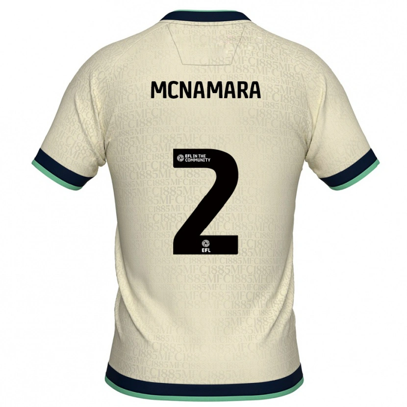 Danxen Hombre Camiseta Danny Mcnamara #2 Champán Azul Marino 2ª Equipación 2025/26 La Camisa México