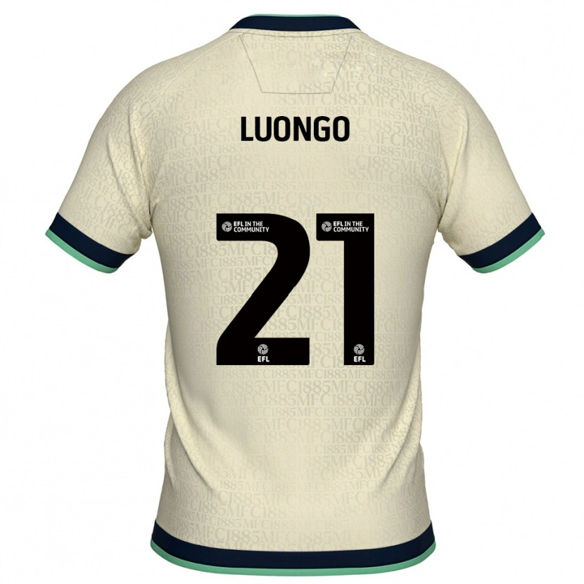 Danxen Hombre Camiseta Massimo Luongo #21 Champán Azul Marino 2ª Equipación 2025/26 La Camisa México