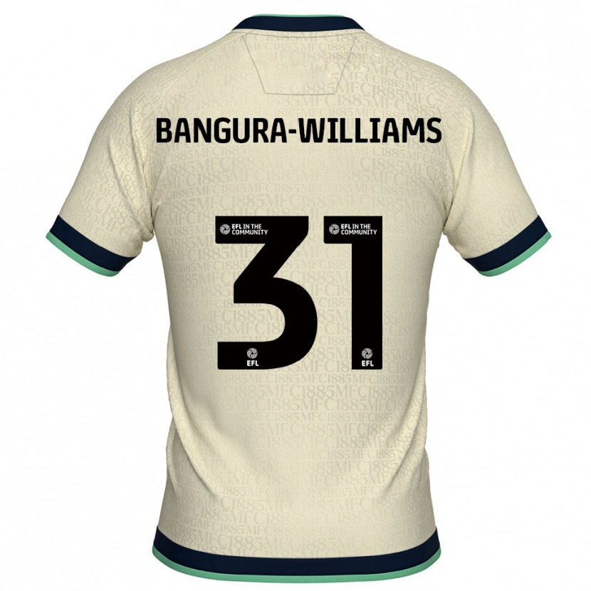 Danxen Hombre Camiseta Ra'ees Bangura-Williams #31 Champán Azul Marino 2ª Equipación 2025/26 La Camisa México