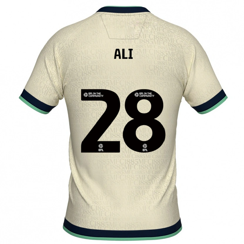 Danxen Hombre Camiseta Francesca Ali #28 Champán Azul Marino 2ª Equipación 2025/26 La Camisa México