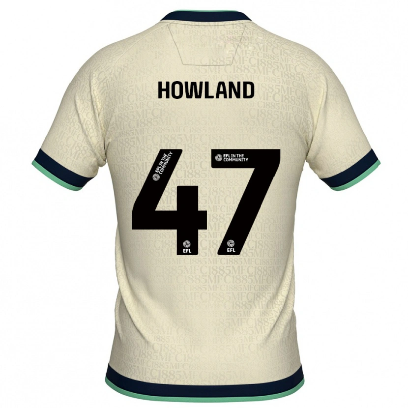 Danxen Hombre Camiseta Jack Howland #47 Champán Azul Marino 2ª Equipación 2025/26 La Camisa México