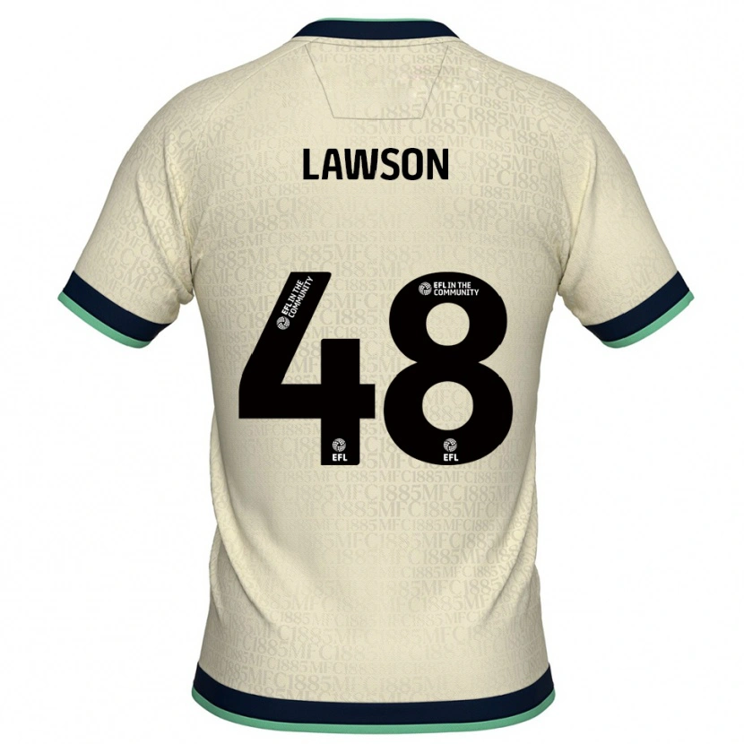 Danxen Hombre Camiseta Sha'mar Lawson #48 Champán Azul Marino 2ª Equipación 2025/26 La Camisa México