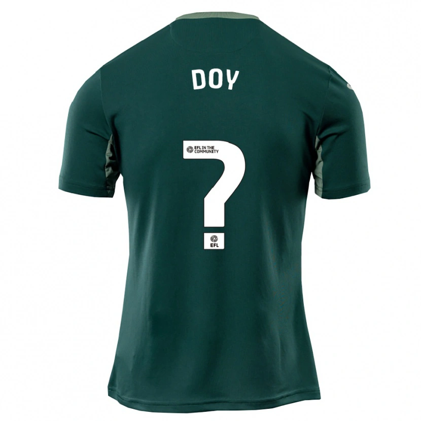 Danxen Hombre Camiseta Alfie Doy #0 Verde Blanco Púrpura 2ª Equipación 2025/26 La Camisa México