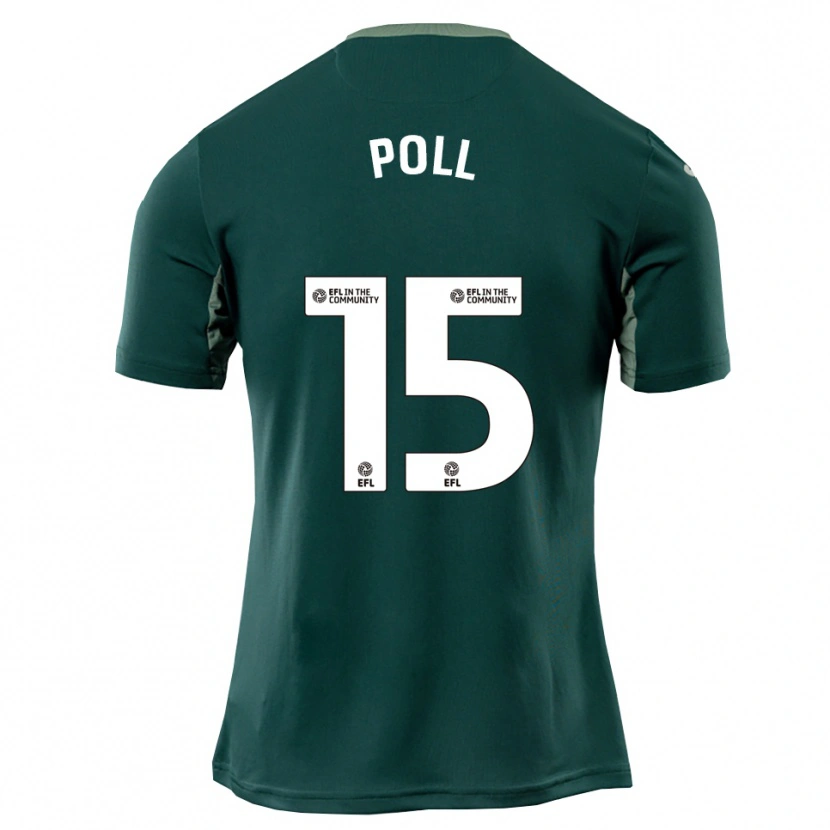 Danxen Hombre Camiseta Lucas Poll #15 Verde Blanco Púrpura 2ª Equipación 2025/26 La Camisa México