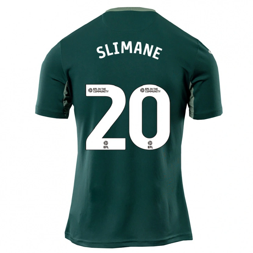 Danxen Hombre Camiseta Anis Slimane #20 Verde Blanco Púrpura 2ª Equipación 2025/26 La Camisa México