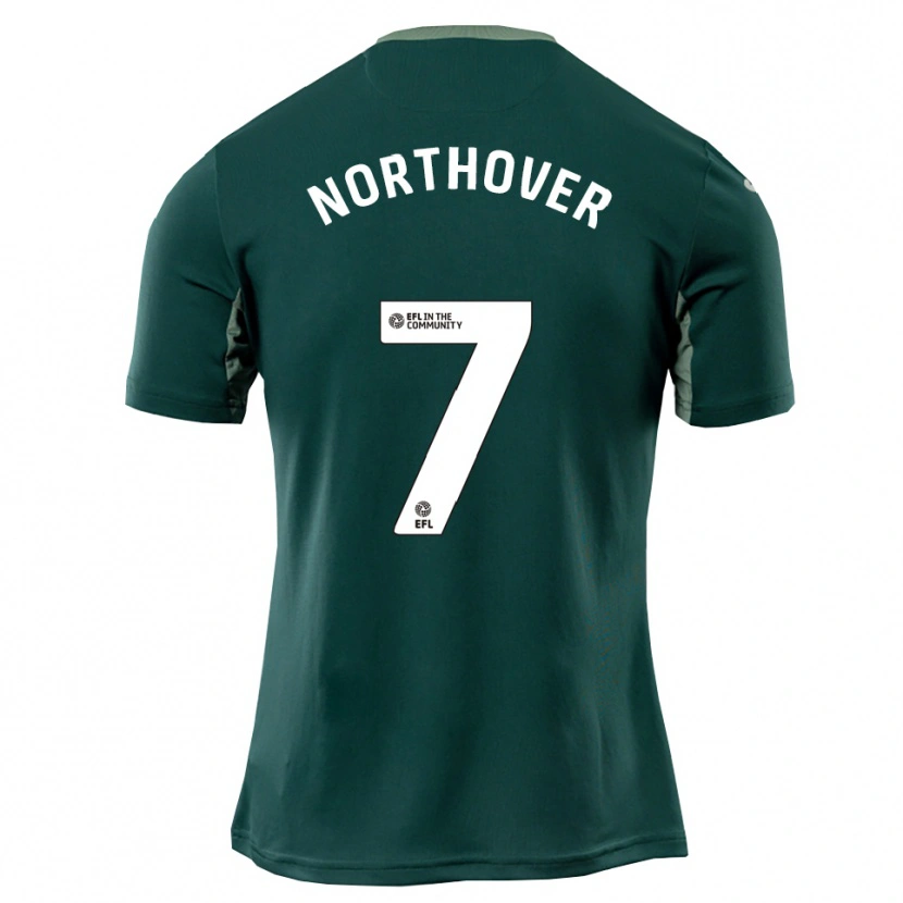 Danxen Hombre Camiseta Foden Northover #7 Verde Blanco Púrpura 2ª Equipación 2025/26 La Camisa México