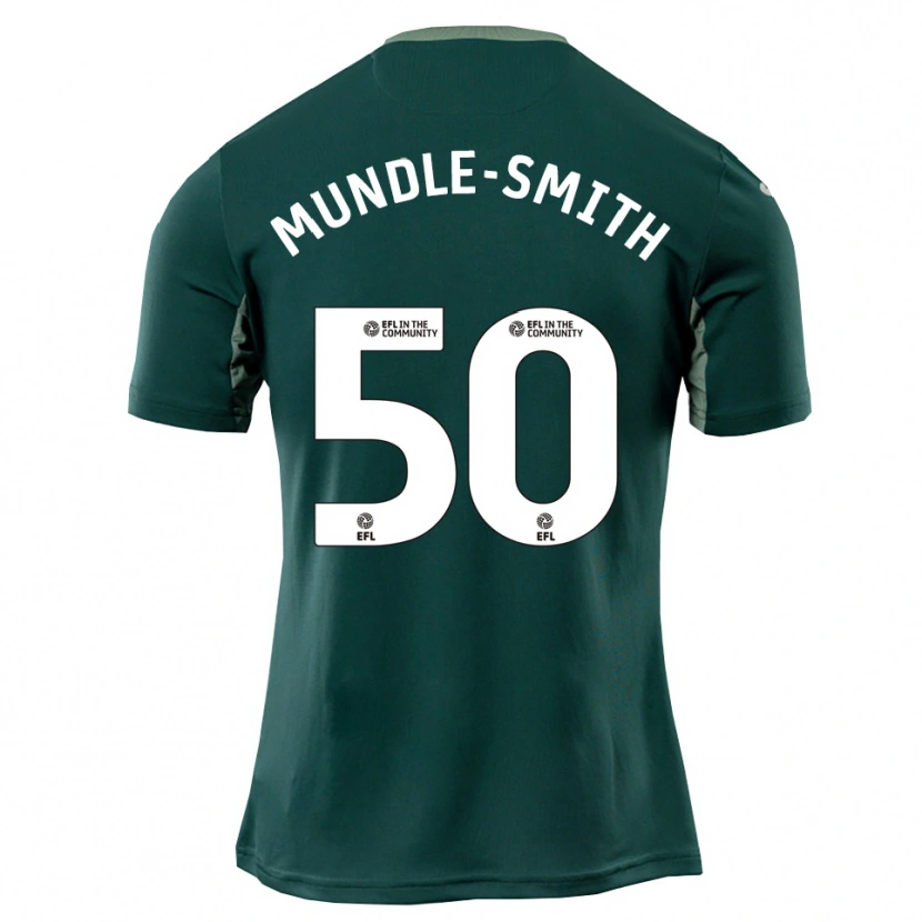 Danxen Hombre Camiseta Errol Mundle-Smith #50 Verde Blanco Púrpura 2ª Equipación 2025/26 La Camisa México