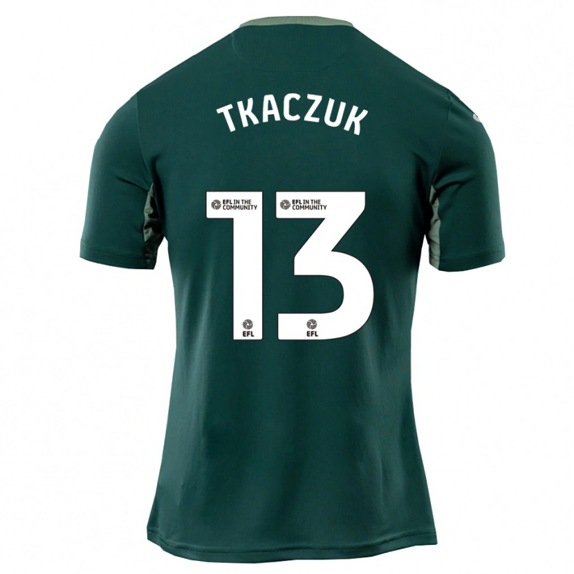 Danxen Hombre Camiseta Nikodem Tkaczuk #13 Verde Blanco Púrpura 2ª Equipación 2025/26 La Camisa México