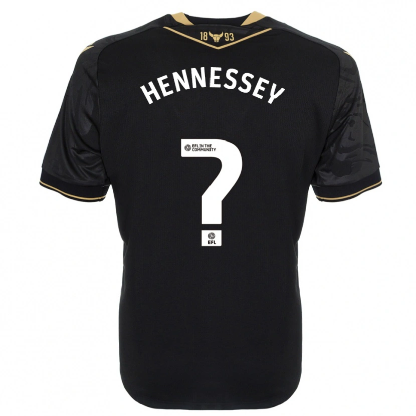 Danxen Hombre Camiseta Laura Hennessey #0 Negro Oro 2ª Equipación 2025/26 La Camisa México