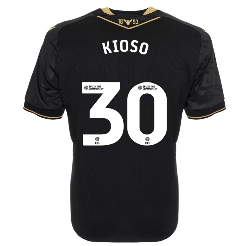 Danxen Hombre Camiseta Peter Kioso #30 Negro Oro 2ª Equipación 2025/26 La Camisa México