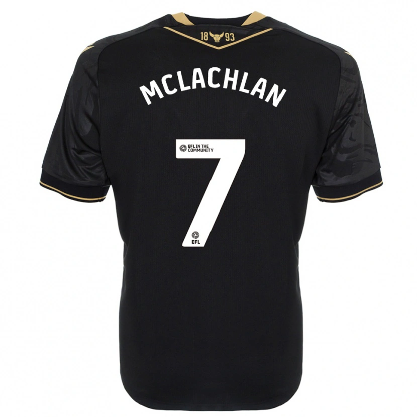 Danxen Hombre Camiseta Daisy Mclachlan #7 Negro Oro 2ª Equipación 2025/26 La Camisa México