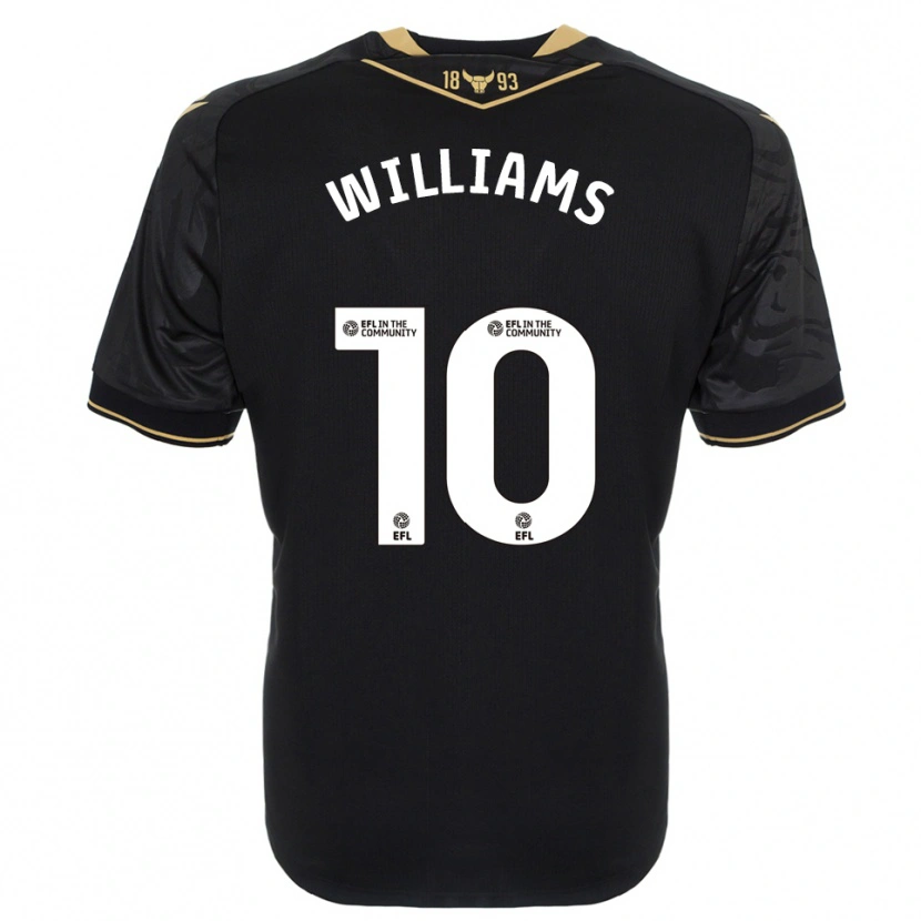 Danxen Hombre Camiseta Cheryl Williams #10 Negro Oro 2ª Equipación 2025/26 La Camisa México