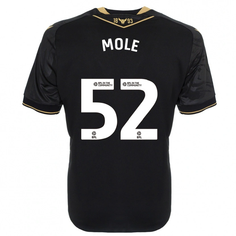 Danxen Hombre Camiseta Harrison Mole #52 Negro Oro 2ª Equipación 2025/26 La Camisa México