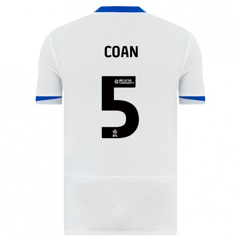 Danxen Hombre Camiseta Hannah Coan #5 Blanco Negro 2ª Equipación 2025/26 La Camisa México
