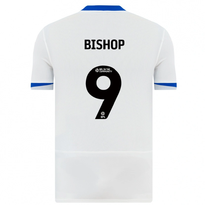Danxen Hombre Camiseta Colby Bishop #9 Blanco Negro 2ª Equipación 2025/26 La Camisa México