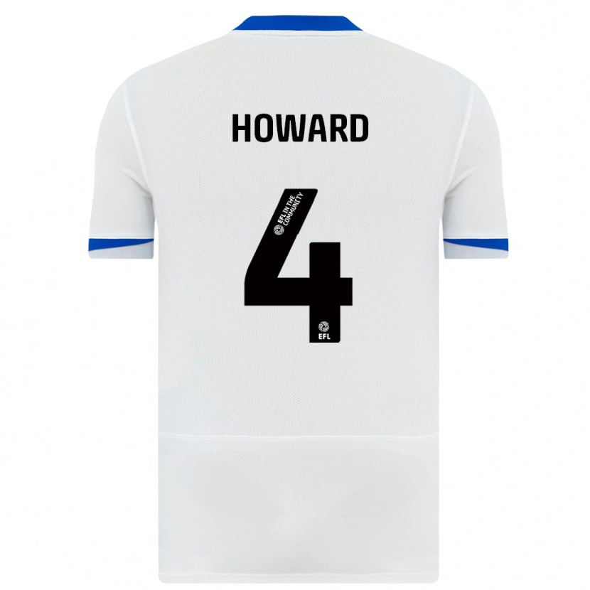Danxen Hombre Camiseta Cody Howard #4 Blanco Negro 2ª Equipación 2025/26 La Camisa México