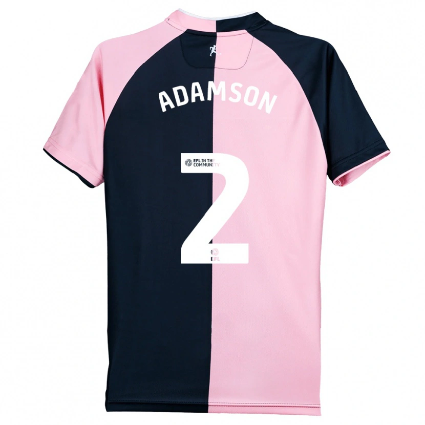 Danxen Hombre Camiseta Kealey Adamson #2 Rosa Negro 2ª Equipación 2025/26 La Camisa México