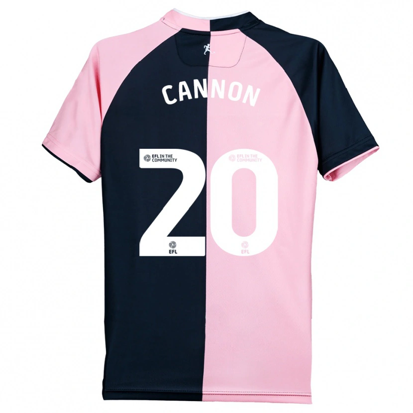 Danxen Hombre Camiseta Reggie Cannon #20 Rosa Negro 2ª Equipación 2025/26 La Camisa México