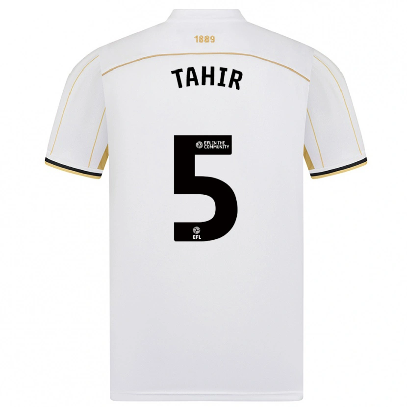Danxen Hombre Camiseta Zain Tahir #5 Blanco Oro 2ª Equipación 2025/26 La Camisa México