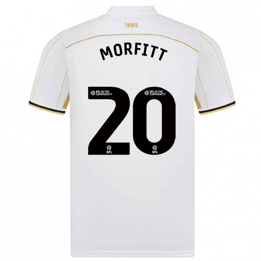 Danxen Hombre Camiseta Izzy Morfitt #20 Blanco Oro 2ª Equipación 2025/26 La Camisa México