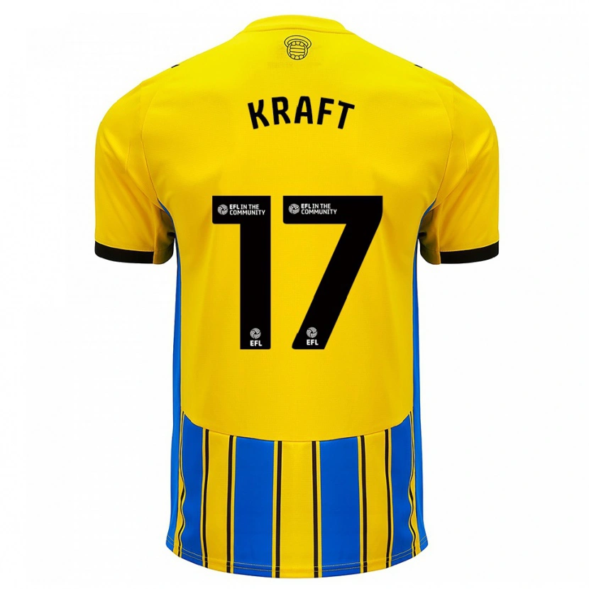Danxen Hombre Camiseta Emily Kraft #17 Azul Amarillo 2ª Equipación 2025/26 La Camisa México