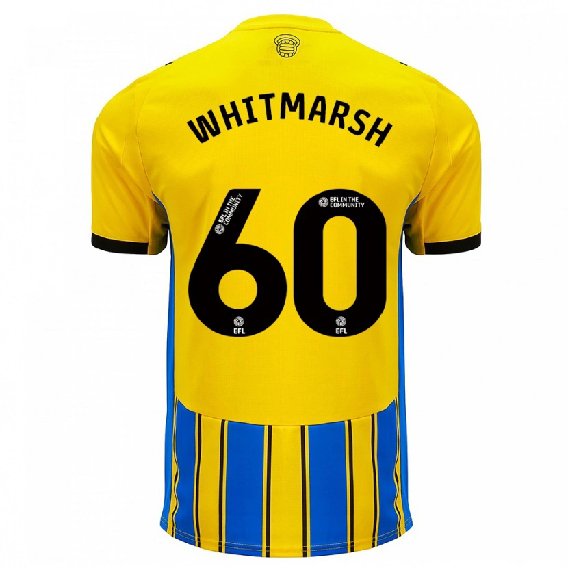 Danxen Hombre Camiseta Joe O'brien-Whitmarsh #60 Azul Amarillo 2ª Equipación 2025/26 La Camisa México