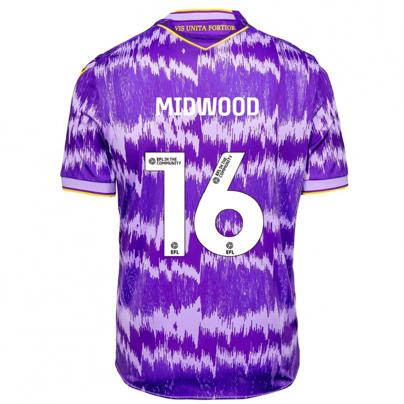 Danxen Hombre Camiseta Tom Midwood #16 Púrpura Amarillo 2ª Equipación 2025/26 La Camisa México