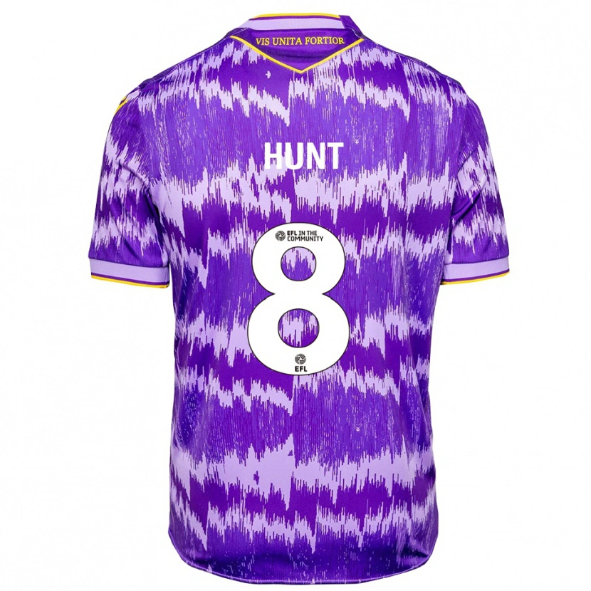 Danxen Hombre Camiseta Abby Hunt #8 Púrpura Amarillo 2ª Equipación 2025/26 La Camisa México