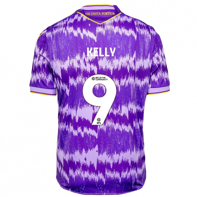 Danxen Hombre Camiseta Isreal Kelly #9 Púrpura Amarillo 2ª Equipación 2025/26 La Camisa México