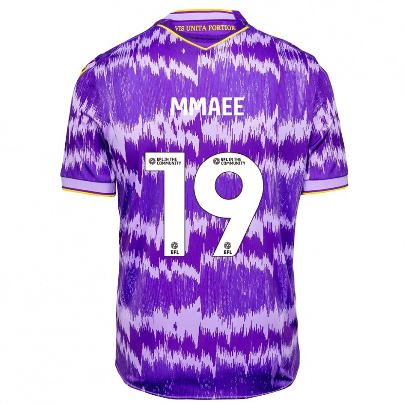 Danxen Hombre Camiseta Ryan Mmaee #19 Púrpura Amarillo 2ª Equipación 2025/26 La Camisa México