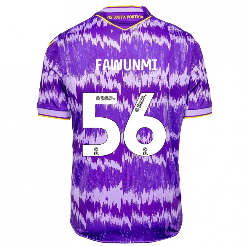 Danxen Hombre Camiseta Favour Fawunmi #56 Púrpura Amarillo 2ª Equipación 2025/26 La Camisa México