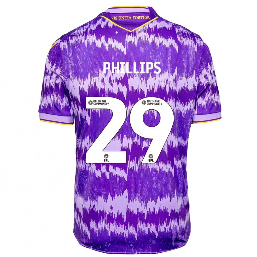 Danxen Hombre Camiseta D'margio Wright-Phillips #29 Púrpura Amarillo 2ª Equipación 2025/26 La Camisa México