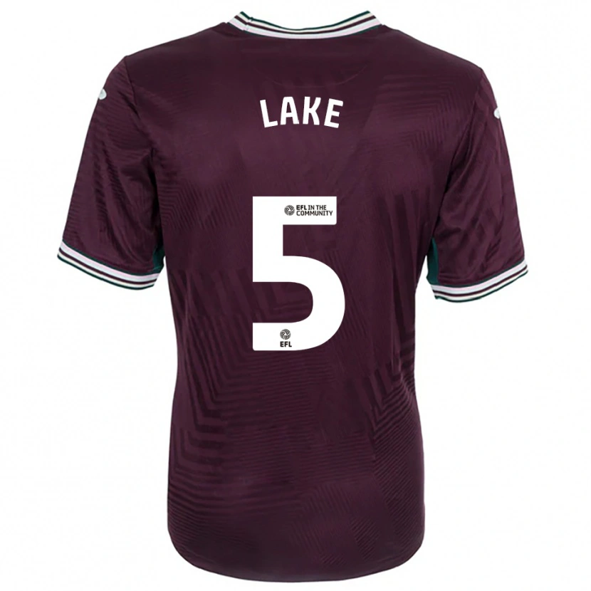 Danxen Hombre Camiseta Ellie Lake #5 Rojo Óxido Blanco 2ª Equipación 2025/26 La Camisa México
