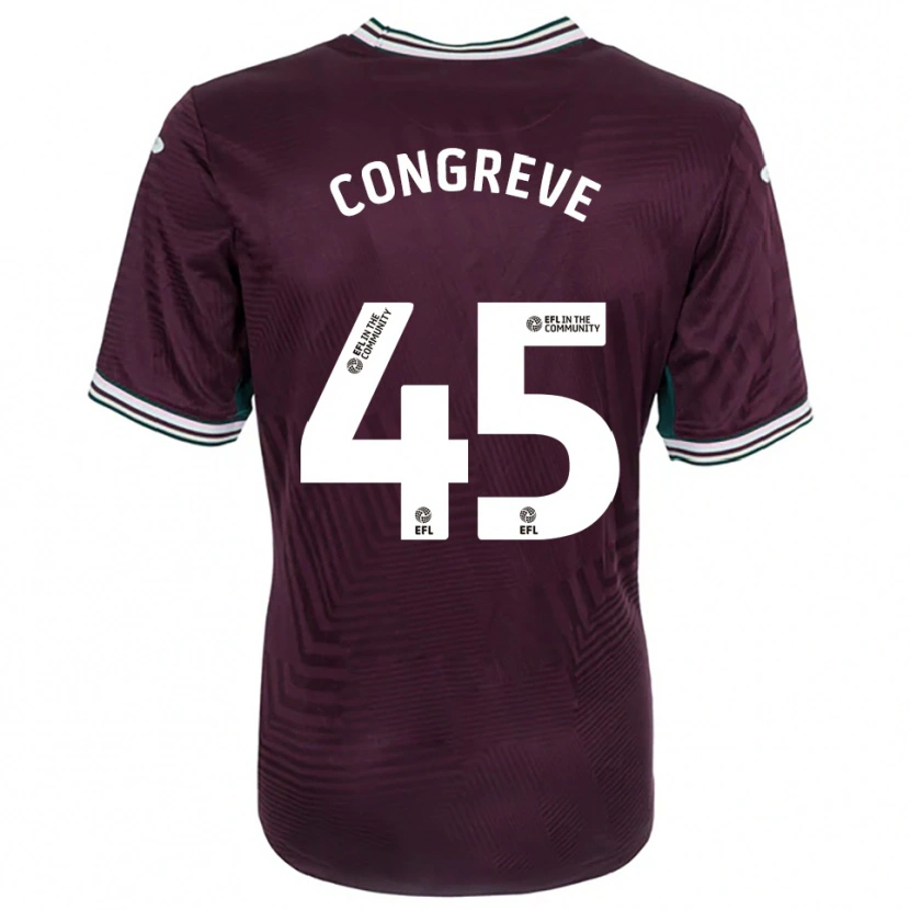 Danxen Hombre Camiseta Cameron Congreve #45 Rojo Óxido Blanco 2ª Equipación 2025/26 La Camisa México