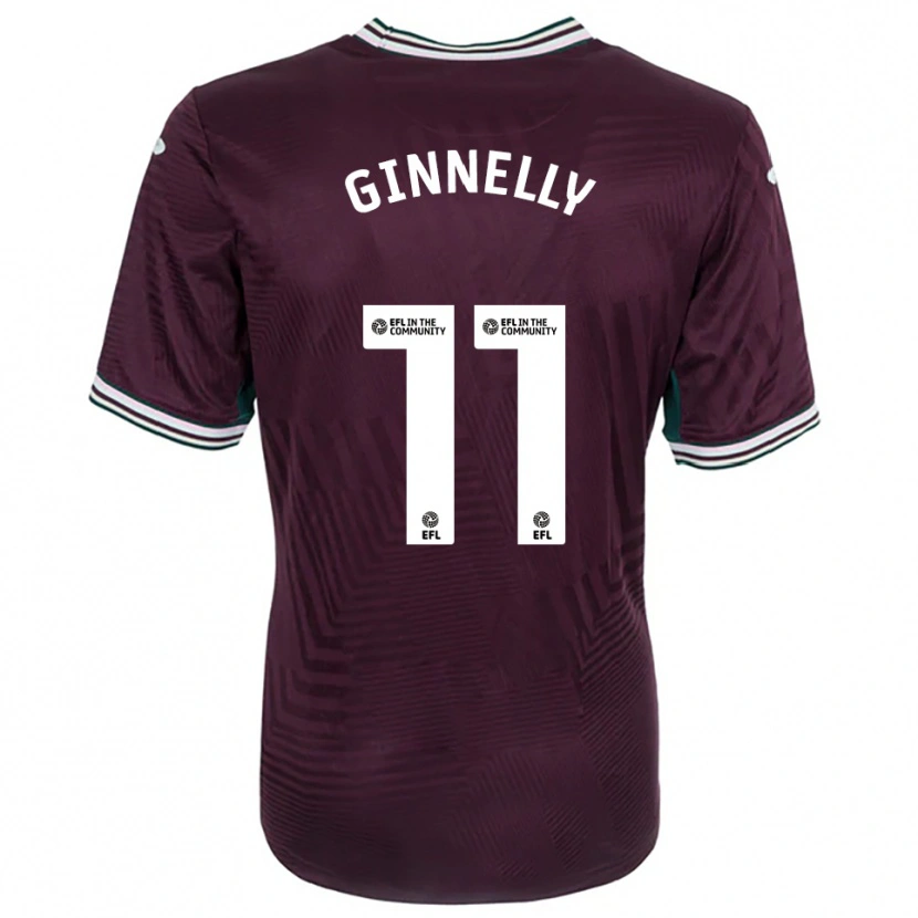 Danxen Hombre Camiseta Josh Ginnelly #11 Rojo Óxido Blanco 2ª Equipación 2025/26 La Camisa México