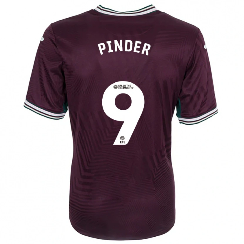 Danxen Hombre Camiseta Robyn Pinder #9 Rojo Óxido Blanco 2ª Equipación 2025/26 La Camisa México