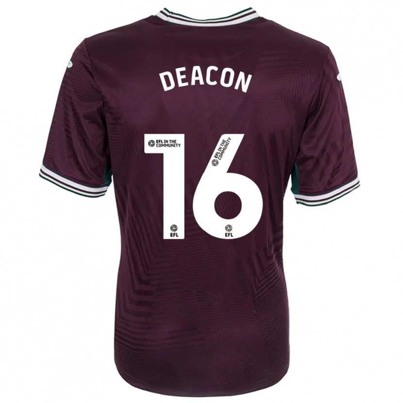Danxen Hombre Camiseta Aimee Deacon #16 Rojo Óxido Blanco 2ª Equipación 2025/26 La Camisa México
