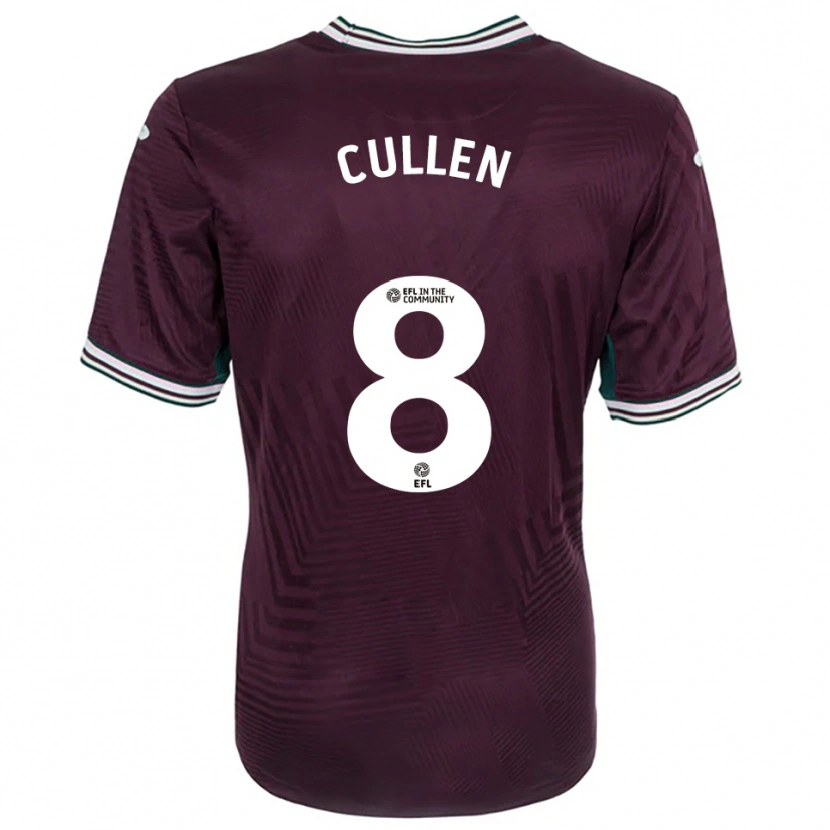 Danxen Hombre Camiseta Rachel Cullen #8 Rojo Óxido Blanco 2ª Equipación 2025/26 La Camisa México