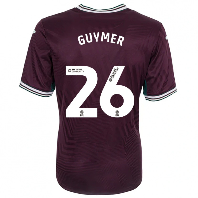 Danxen Hombre Camiseta Jasmine Guymer #26 Rojo Óxido Blanco 2ª Equipación 2025/26 La Camisa México