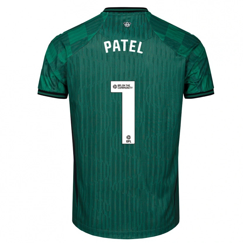 Danxen Hombre Camiseta Safia Middleton-Patel #1 Verde Negro 2ª Equipación 2025/26 La Camisa México