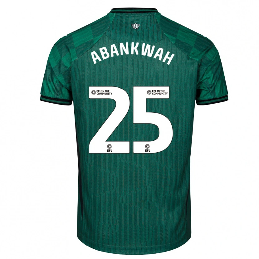 Danxen Hombre Camiseta James Abankwah #25 Verde Negro 2ª Equipación 2025/26 La Camisa México