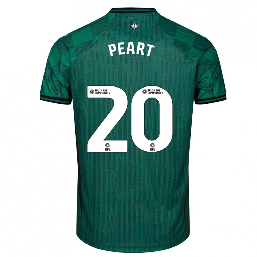 Danxen Hombre Camiseta Kalani Peart #20 Verde Negro 2ª Equipación 2025/26 La Camisa México