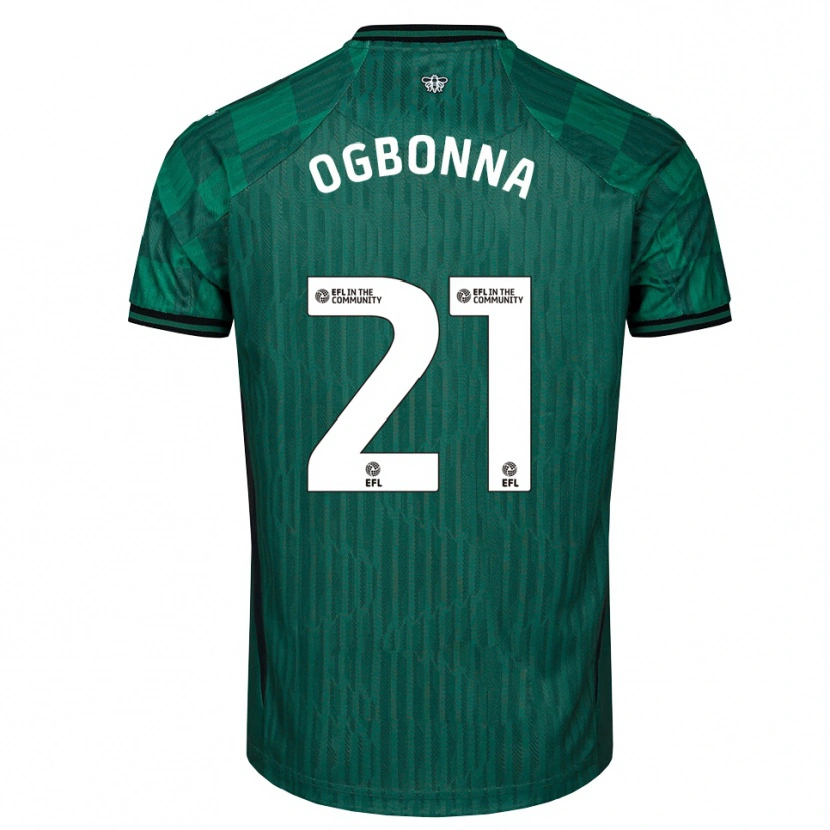 Danxen Hombre Camiseta Angelo Ogbonna #21 Verde Negro 2ª Equipación 2025/26 La Camisa México