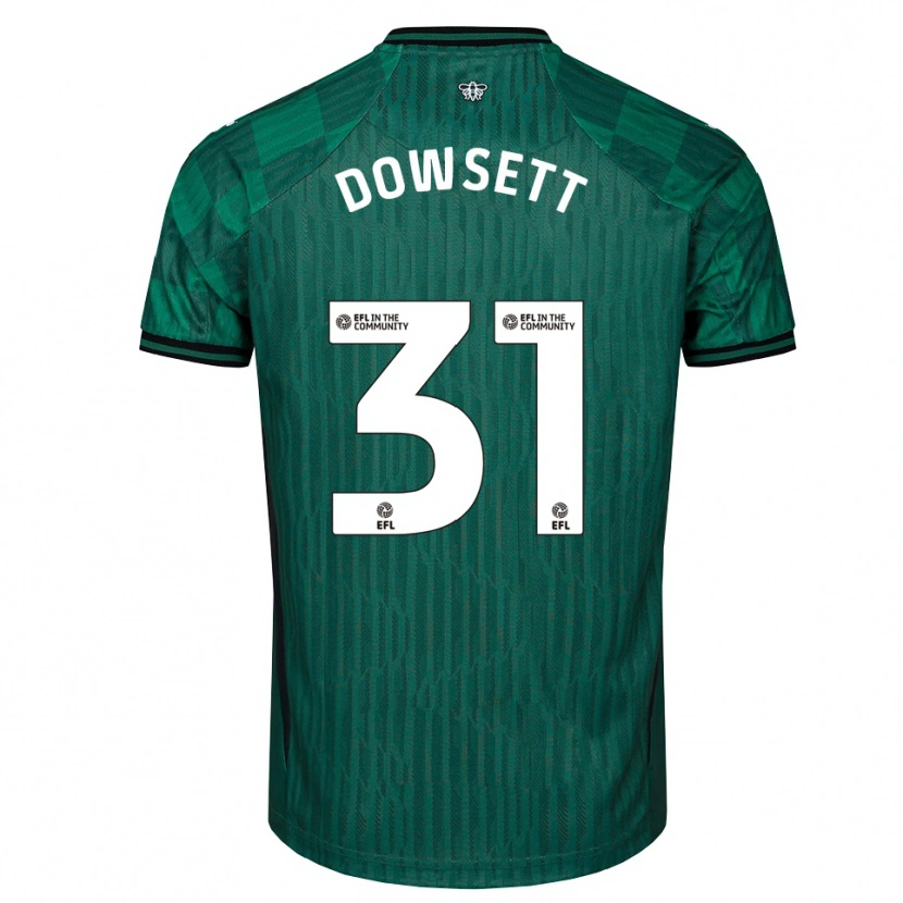 Danxen Hombre Camiseta Rebekah Dowsett #31 Verde Negro 2ª Equipación 2025/26 La Camisa México